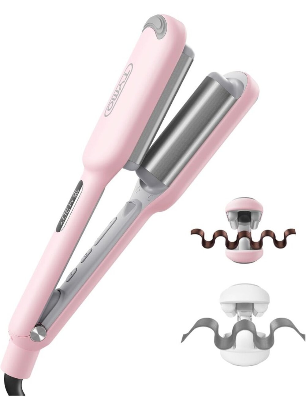 Beach Waves Hair Curler - Curling Iron & Crimper for Effortless Waves